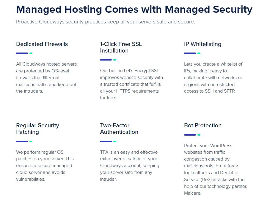 Cloudways Security Features