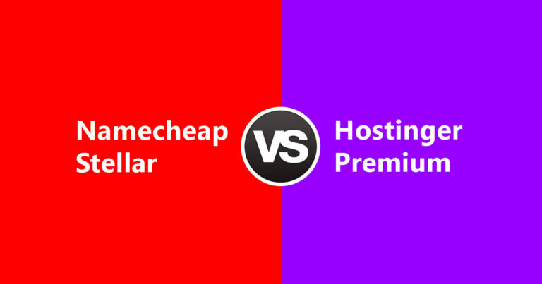 Namecheap Stellar Package vs. Hostinger Premium Package